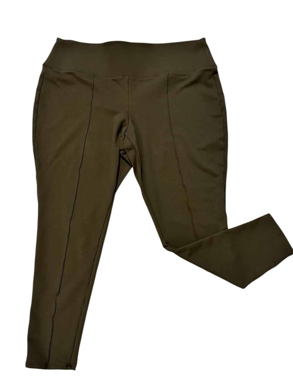Apt. 9 Olive Tummy Control High-Rise Seam Detail Leggings